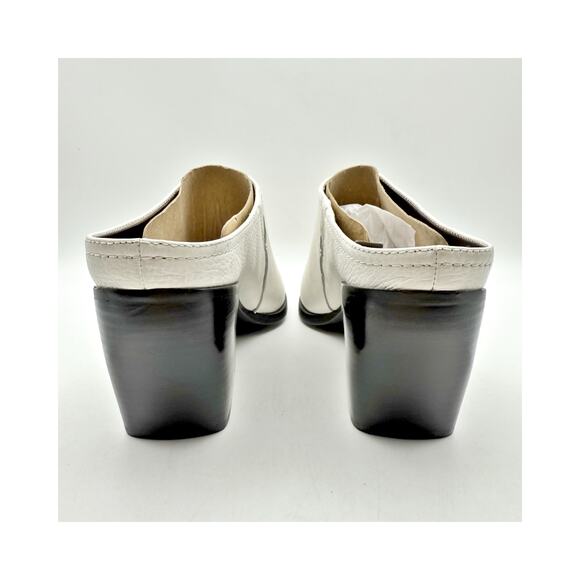 Naturalizer Womens Fairmont Mules US 12 M EU 43 White Leather Slip On NWOB - Picture 9 of 12